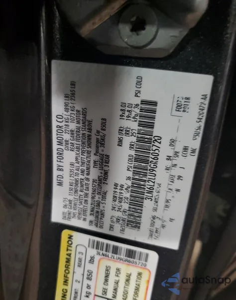 2016 Lincoln Mkz Hybrid из США, поврежденный, VIN 3LN6L2LU9GR605720